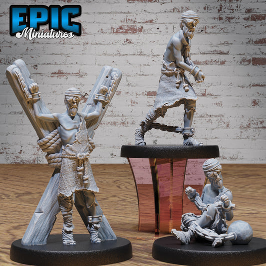 Old Prisoner Miniatures – Shackled Captives