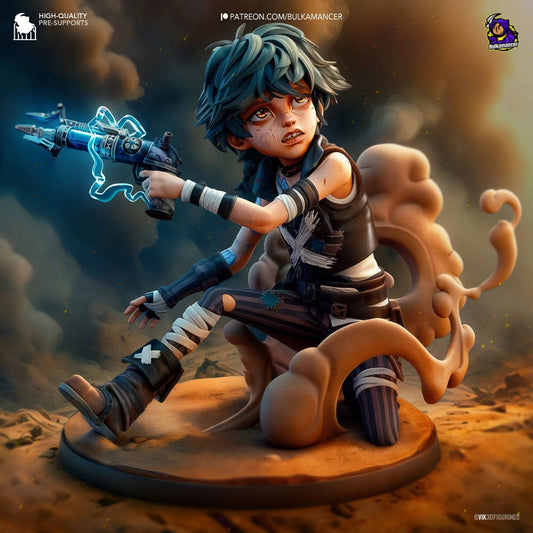3D Printed Isha - Arcane/League of Legends - 1:8 Scale Figure (Unpainted)