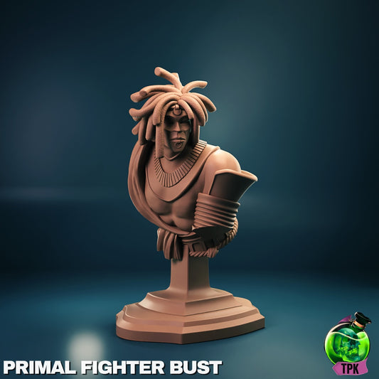 Primal Fighter – Savage Warrior – Human Barbarian Miniature & Bust