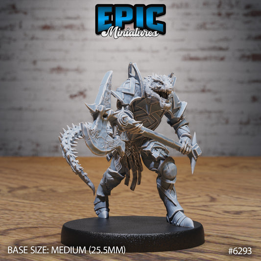Half-Dragon Warrior – Dragonborn Fighter – Resin Tabletop Miniature