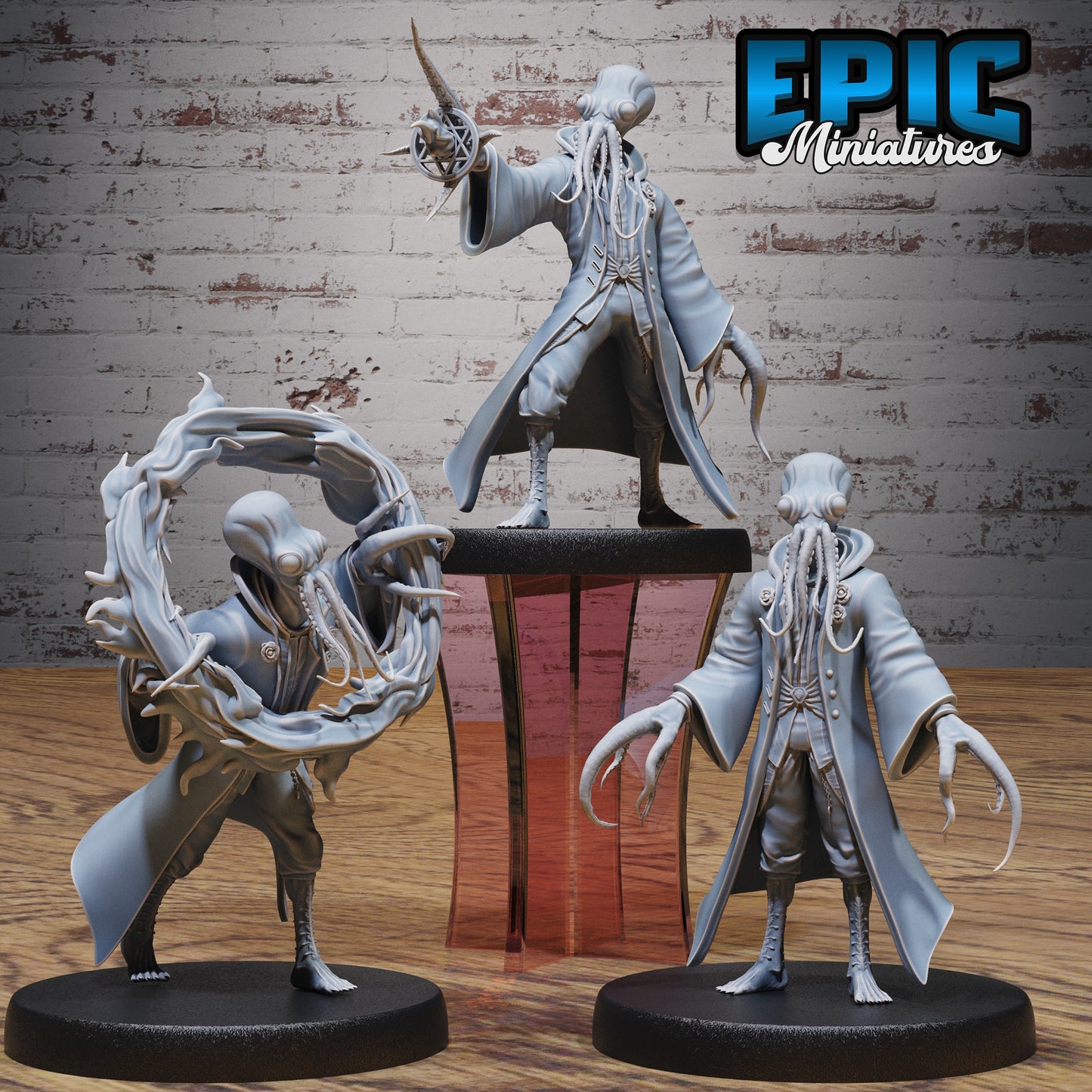 Octo Wizard – Aberration Wizard – Resin Tabletop Miniature