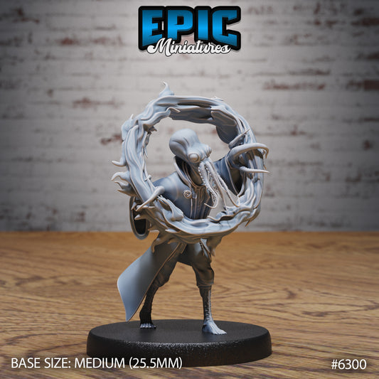 Octo Wizard – Aberration Wizard – Resin Tabletop Miniature