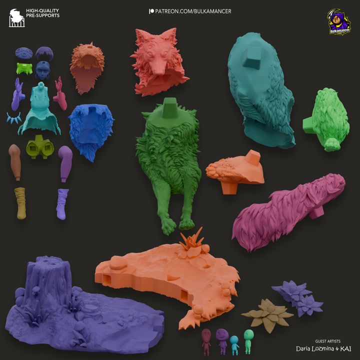 San and Moro - Princess Mononoke - 1:8 scale Figure