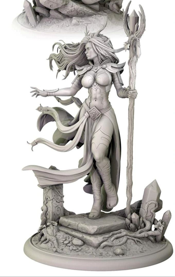 Thalindra Windbloom - Elven Sorceress (SFW/NSFW 18+) - 75mm Scale