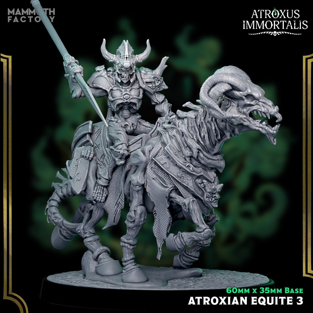 Atroxian Equite Undead Cavalry Miniatures