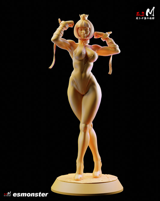 Chompette muscle queen collectible figure front view crown cuffs