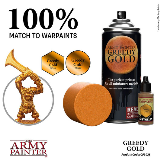 Army Painter Colour Primer: Greedy Gold