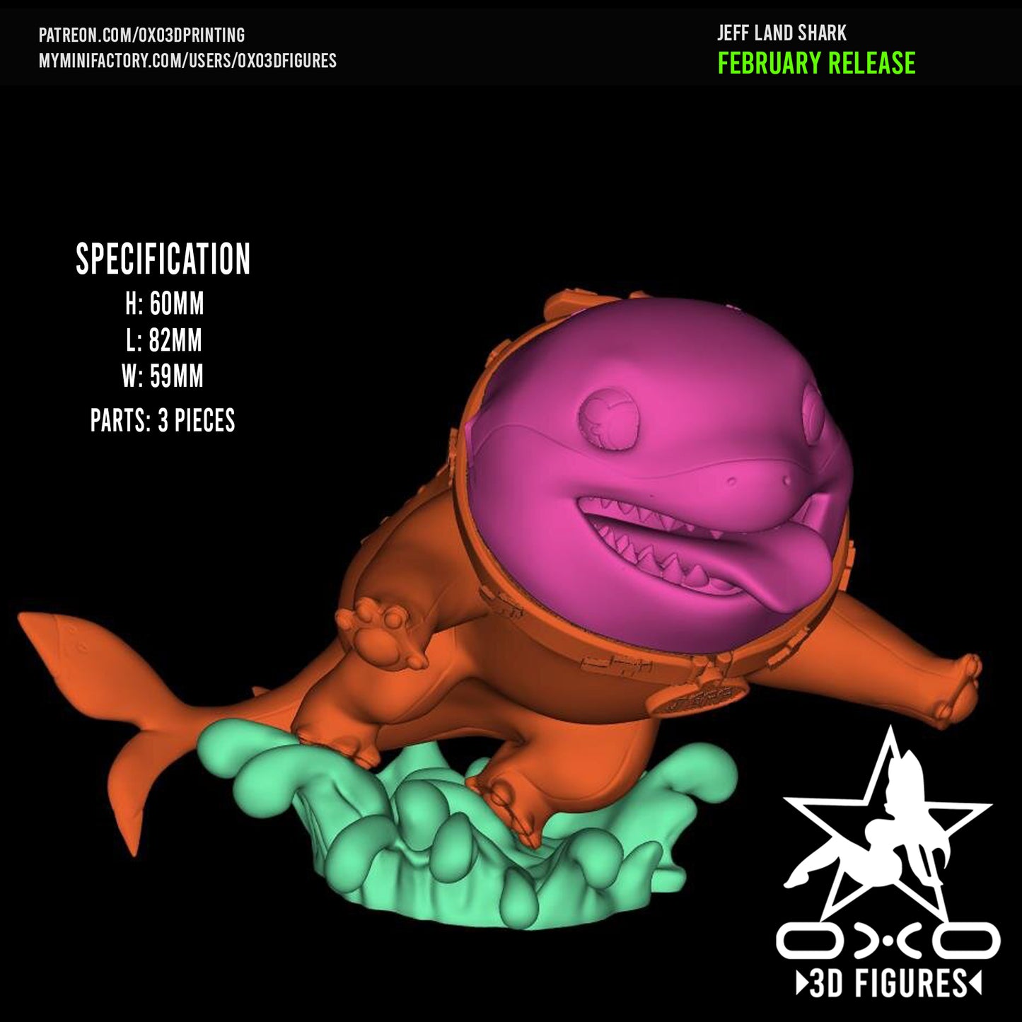 Jeff the Shark - Marvel Rivals - 2.5"