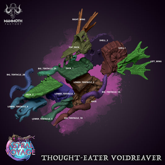 Thought-Eater Voidreaver – Nautiloid Ship Miniature