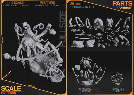 Lampmaster Expedition 33 miniature parts breakdown 29-piece set