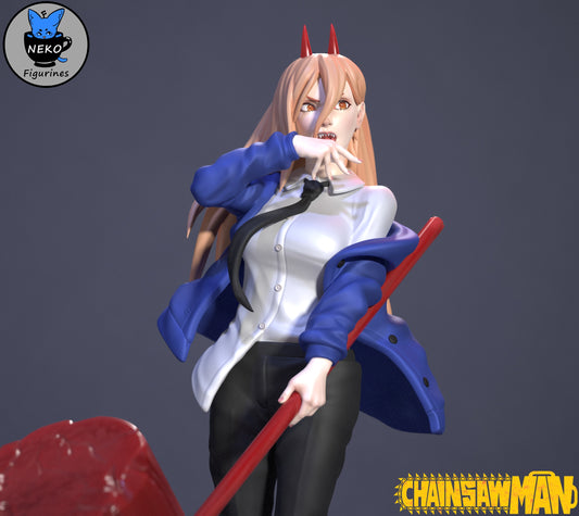 Power figure in color with jacket slipping off shoulders, showing sharp teeth and confident smirk.