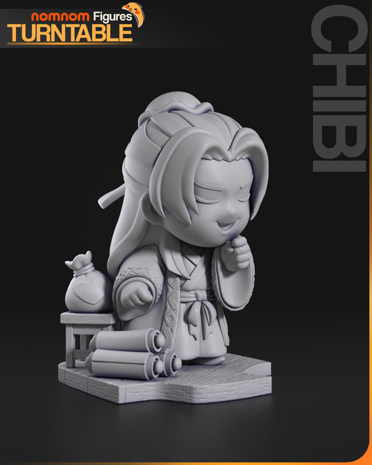 Chibi Jinshi chibi figure front view unpainted
