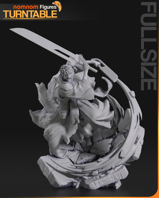 Ichigo Kurosaki Bleach 1:10 scale figure front angle dynamic attack stance