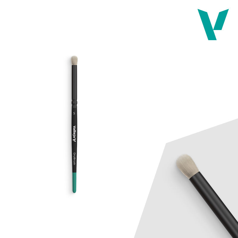 Vallejo Hobby Brushes: Dry Brush - Natural Hair - Small