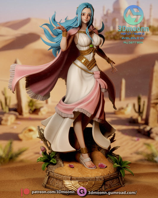 Nefertari Vivi One Piece 1-6 scale figure SFW version front view with desert themed base