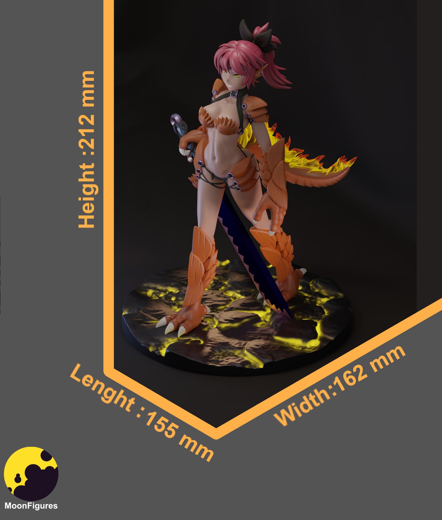 Salamander - Monster Girl Encyclopedia - 1:10 Scale Figure