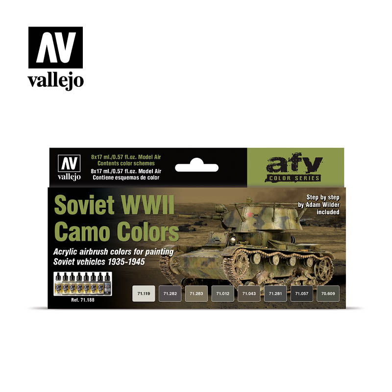 Model Air Set: Soviet WWII Camo Colors (8) by Adam Wilder