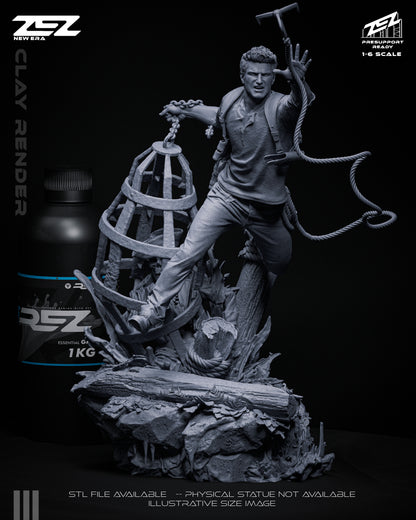 Nathan Drake – Uncharted 3 – Play Arts Kai – Figurine Neuve Sous Blister