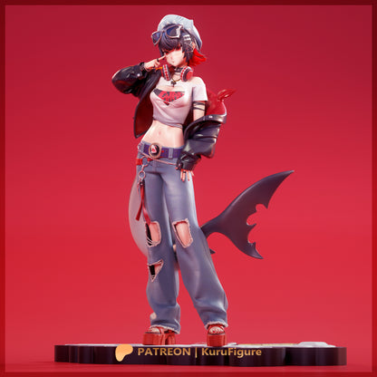 Ellen Joe Zenless Zone Zero 1:7 scale resin collector statue dynamic pose display collectible painted anime figure shark tail