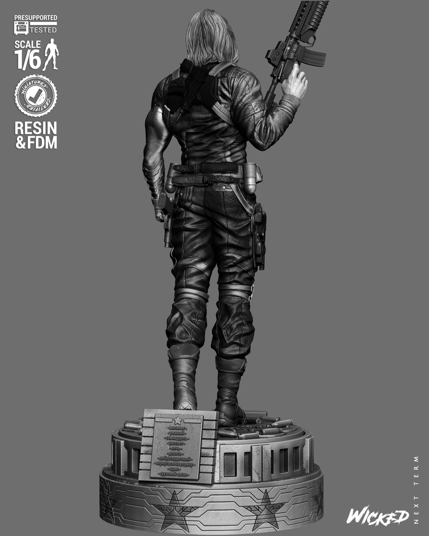 Winter Soldier- Marvel Comics - 1:6, 1:12 Scale Figure
