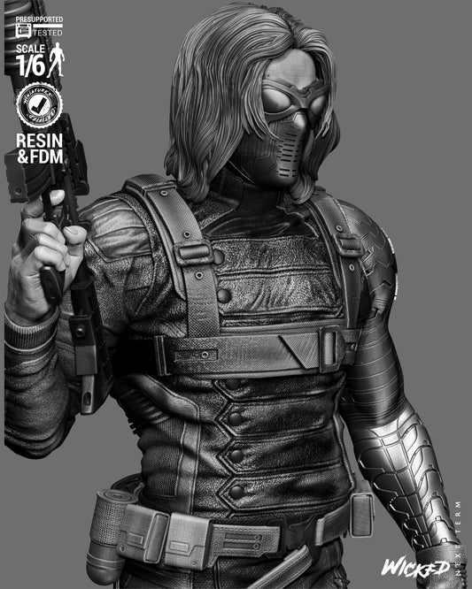 Winter Soldier- Marvel Comics - 1:6, 1:12 Scale Figure