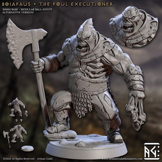 Boiafaus the Foul Executioner – Zombie Orc – Dungeons & Dragons Monster – Resin Tabletop Miniature