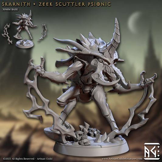 Skarnith, Zeek Scuttler Psionic – Aberration Monster Miniature