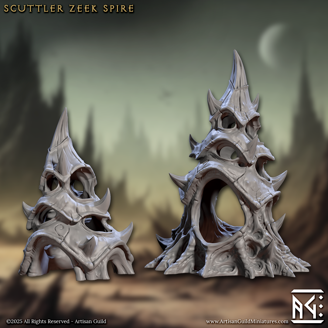 Scuttler Zeek Spire – Alien Scatter Terrain