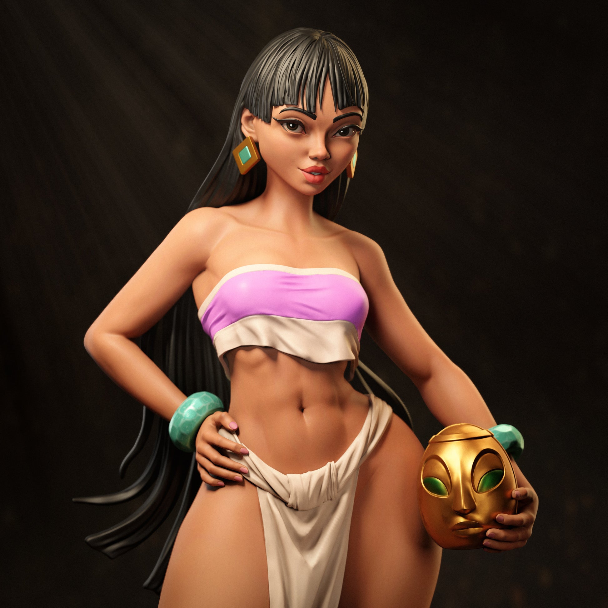 Chel - The Road to El Dorado - 1:6, 1:9 Scale Figures & Bust Dungeon Master Minis Chel - The Road to El Dorado - 1:6, 1:9 Scale Figures & Bust Dungeon Master Minis