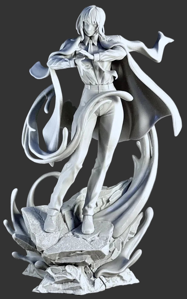 Makima Chainsaw Man resin collectible figure monochrome print display