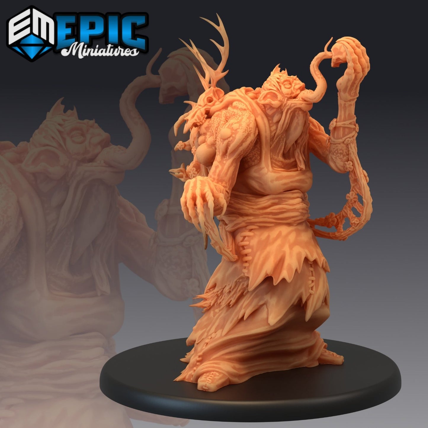 Annis Hag figurine—complete with too many heads and not enough personal space. Definitely the kind of NPC you’d avoid at the tavern.