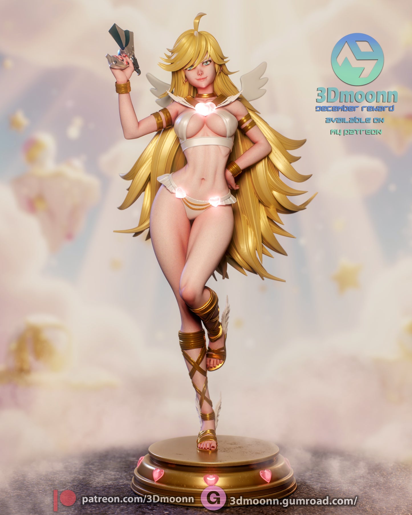 Panty Panty and Stocking with Garterbelt 1:6 scale figure front view confident pose wings base