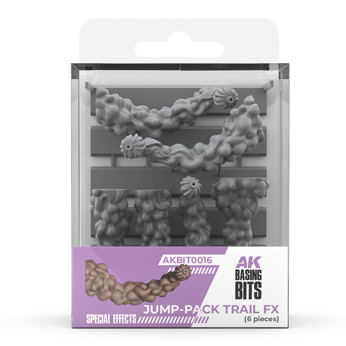 AK Interactive Basing Bits: Jump-Pack Trail FX (6 Pieces)