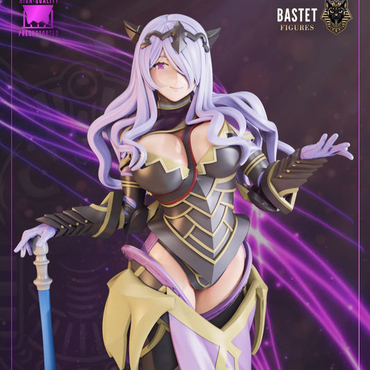 Camilla Fire Emblem 1:8 scale figure close-up painted with detailed armor and flowing hair