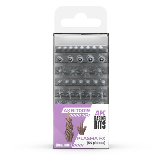 AK Interactive Basing Bits: Plasma FX (54 Pieces)