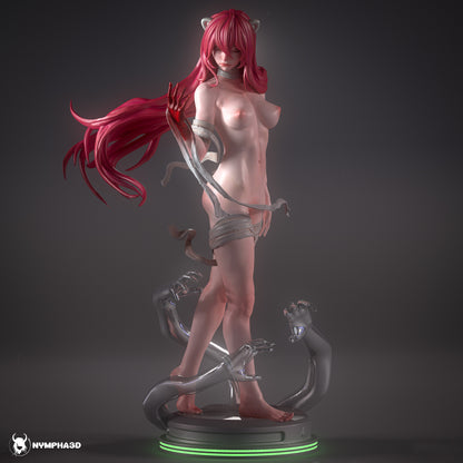 Lucy Elfen Lied nude version NSFW alternate body anime statue
