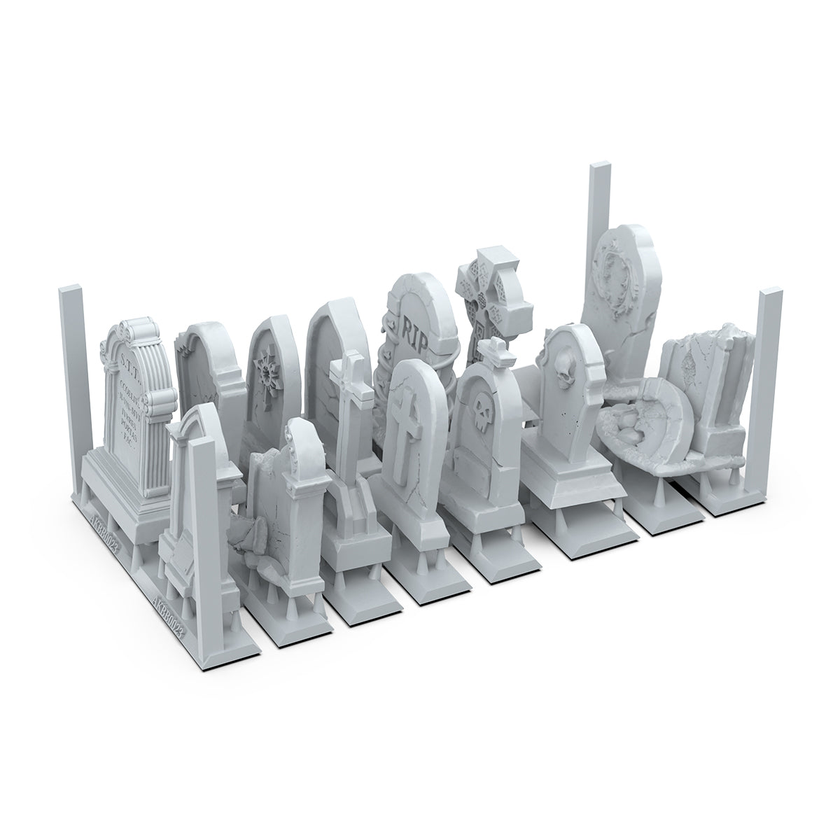 AK Interactive Basing Bits: Tombstones (14 Pieces)