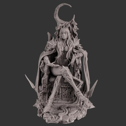 Underworld Grand Matriarch 1:6 scale collectible figure seated on throne front view dark fantasy queen