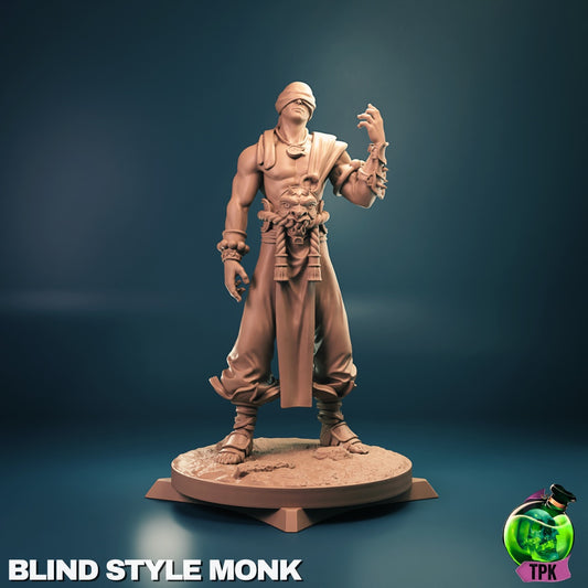 Blind Monk – Martial Artist Ascetic – Human Monk Miniature