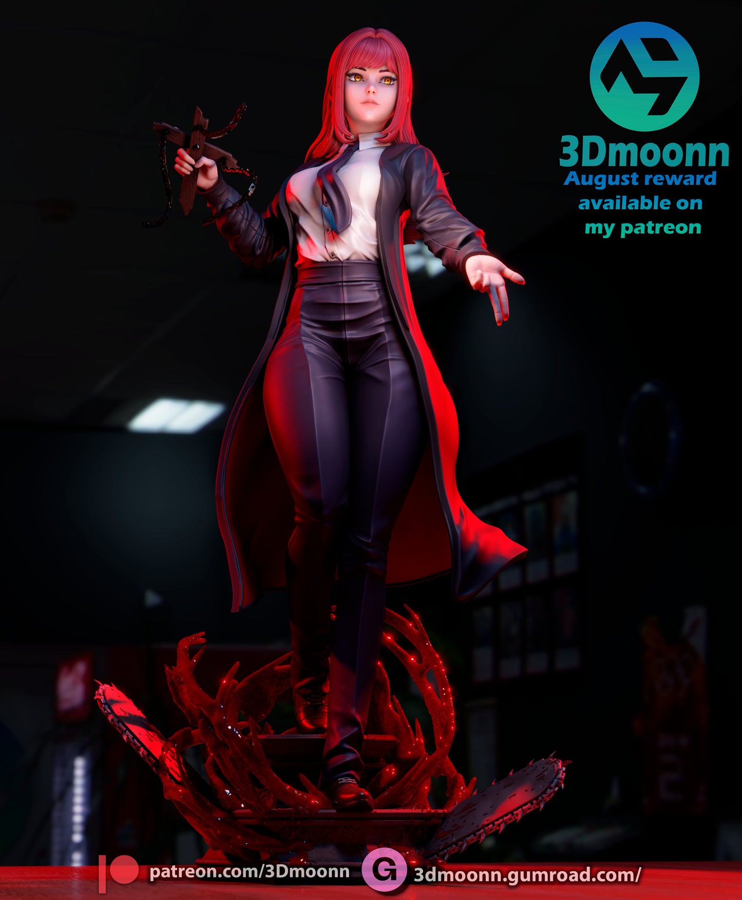 Makima - Chainsawman (SFW/NSFW 18+ Only) - 1:6 Scale Figure & Bust