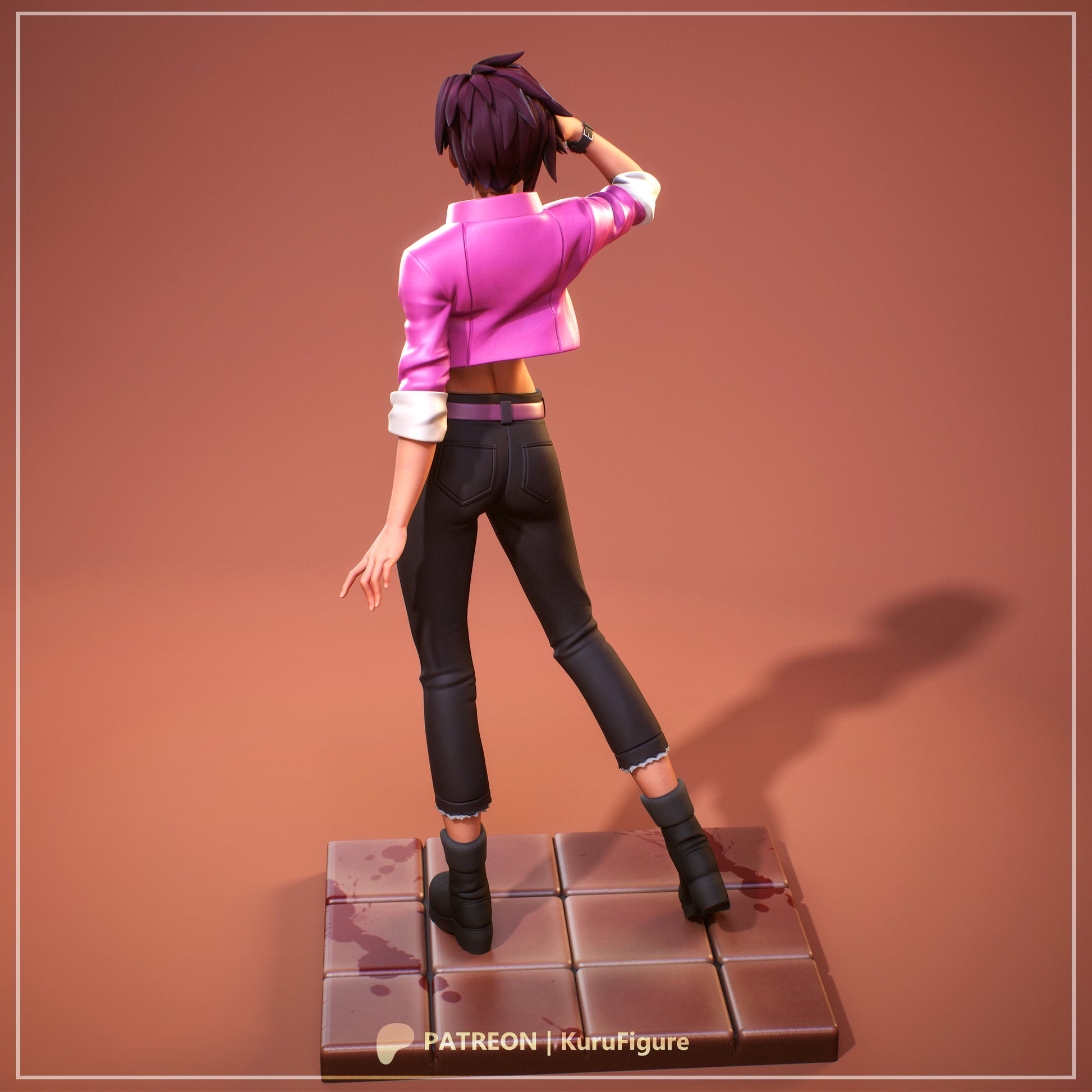 Invisigal Dispatch 1:7 scale anime collectible figure rear view outfit and pose
