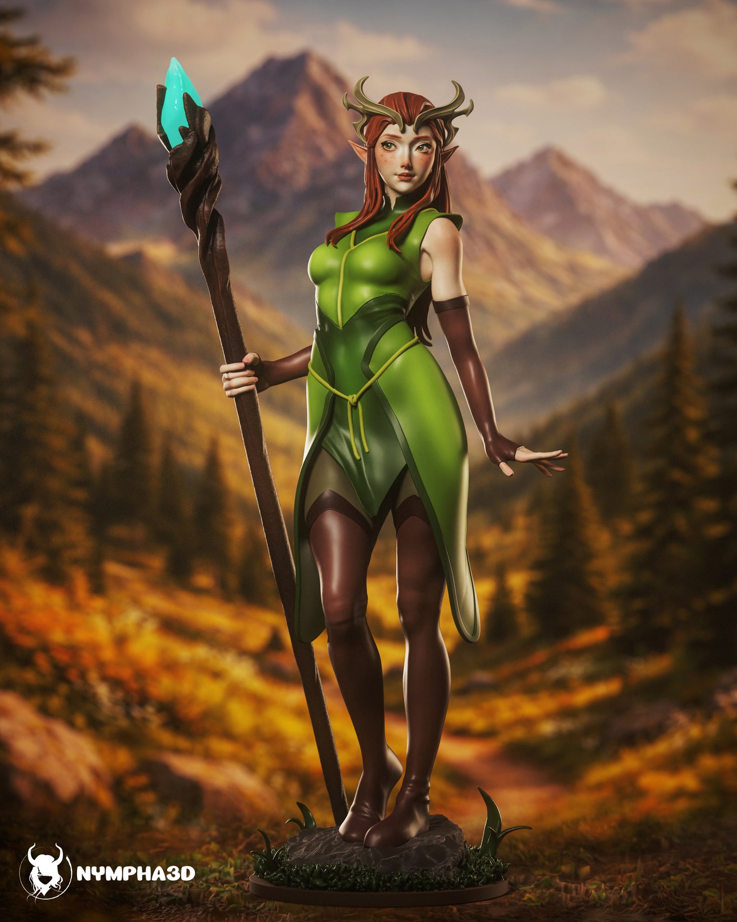 Keyleth - Critical Role / Vox Machina (SFW/NSFW 18+ Only) - 1:6 Scale & Bust Nympha3D