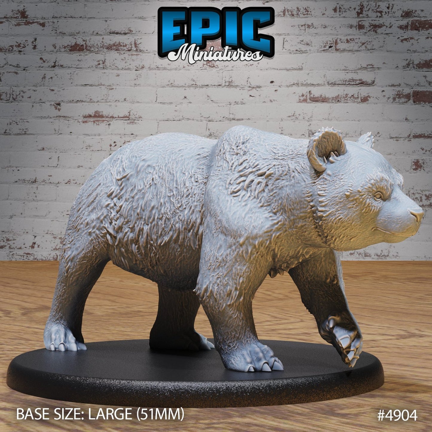 Standing panda bear miniature with a casual stance, perfect for fantasy TTRPG scenes or collections.