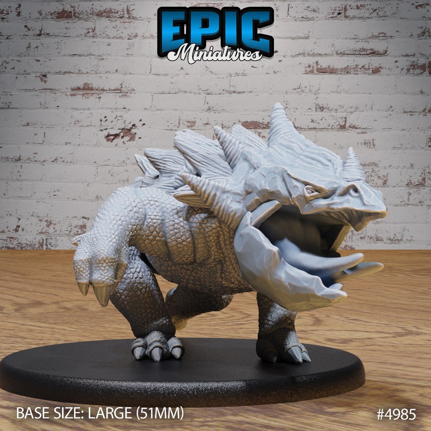 Detailed Cave Bulette with rocky textures, crouched stance showcasing its powerful jaws and armored hide, perfect for dark fantasy TTRPGs like Dungeons & Dragons and Pathfinder.