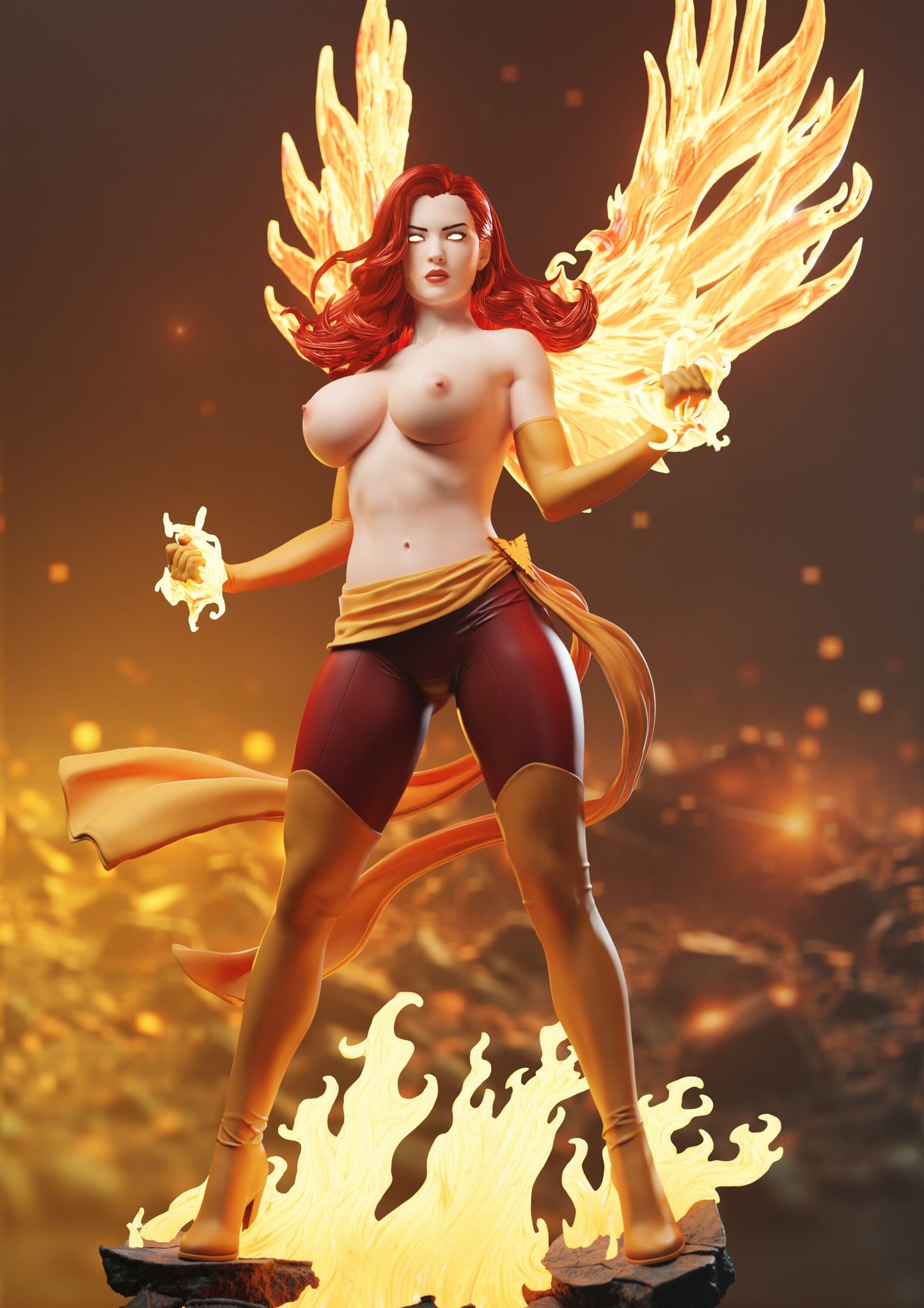 Dark Phoenix - Marvel Comics / X-Men (SFW/NSFW 18+ Only) - 1:4 Scale Figure