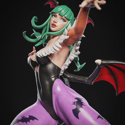 Morrigan Aensland Darkstalkers 1:7 scale figure dynamic flying pose display base