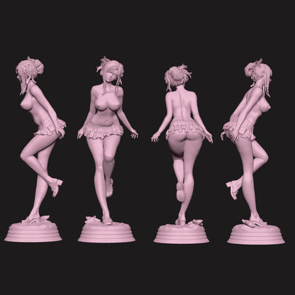 Tifa Lockhart – NSFW Pose Turnarounds: Full 360° sculpt views of the NSFW version showing pose and anatomy detail.