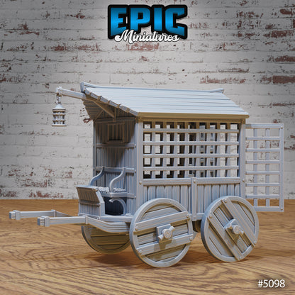 Prison Cages Terrain – Medieval Jail Cells & Wagons
