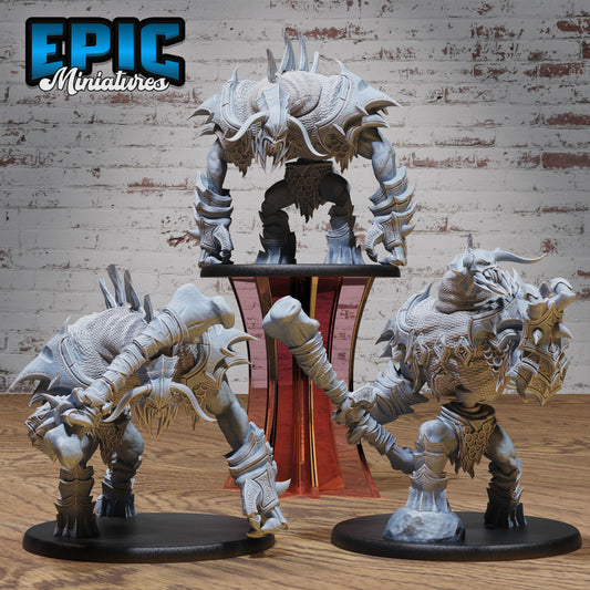 Group photo of Bone Guard miniatures showing the standing, victory, and walking poses together, intended for TTRPGs like Dungeons & Dragons, Pathfinder, or Warhammer.