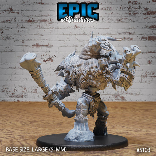 Bone Guard victory pose miniature raising a massive bone weapon triumphantly, suited for Warhammer or DnD battles.